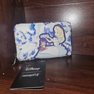 RARE SEQUIN ALICE Loungefly Wallet